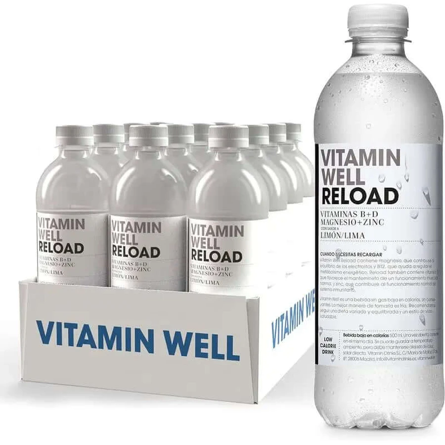 Vitamin Well Pack Reload Lime/Lemon, 12 sztuk x 500 ml: ceny i cechy