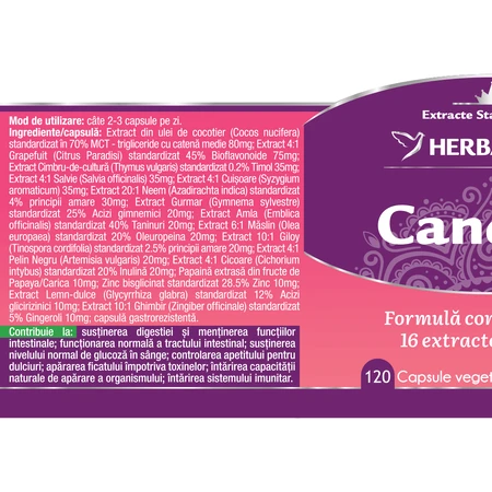 Candida Free, 120 capsule, Herbagetica
