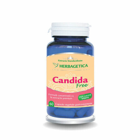 Candida Free, 60 cápsulas, Herbagetica