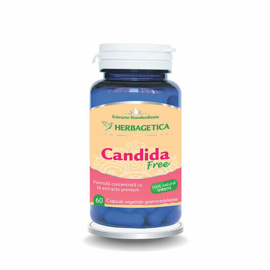 Candida Free, 60 cápsulas, Herbagetica