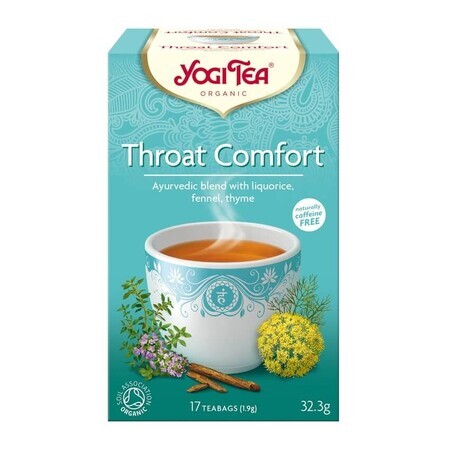 Ceai Throat Confort, 17 plicuri, Yogi Tea