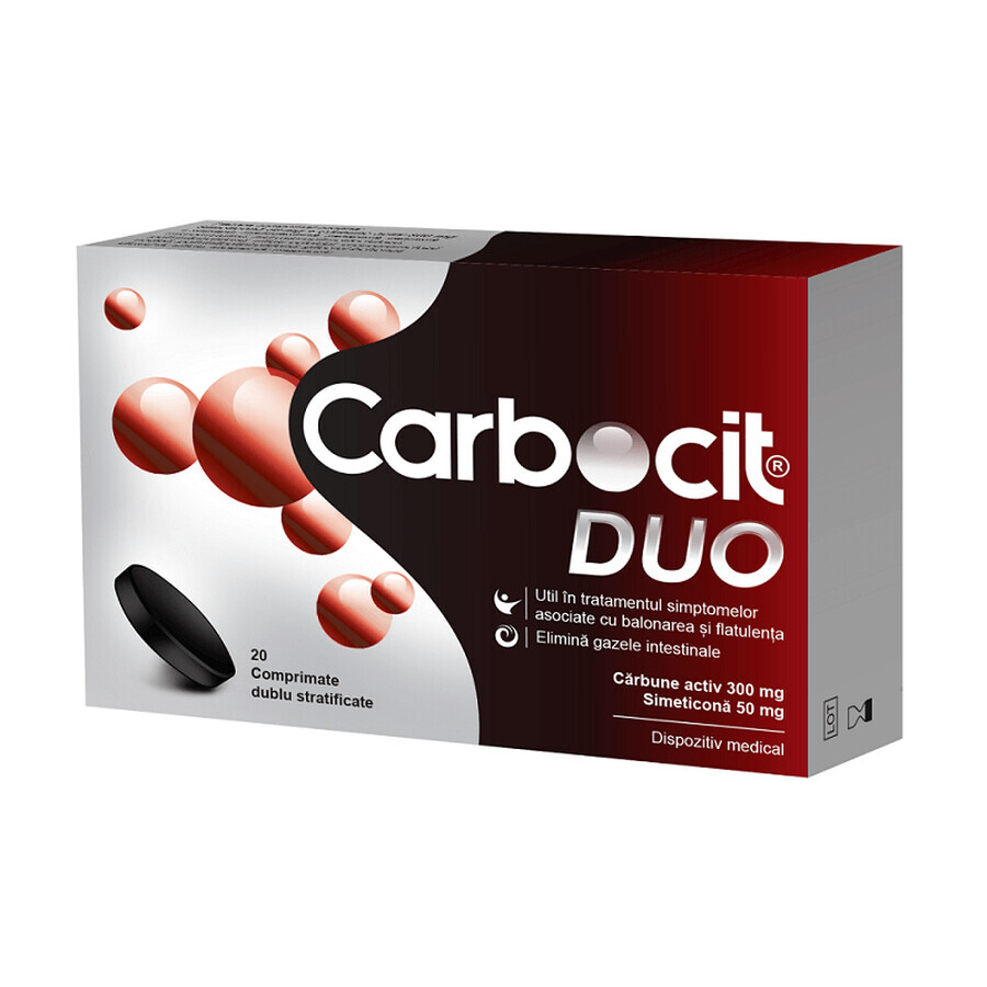 Carbocit Duo, 20 comprimidos, Biofarm