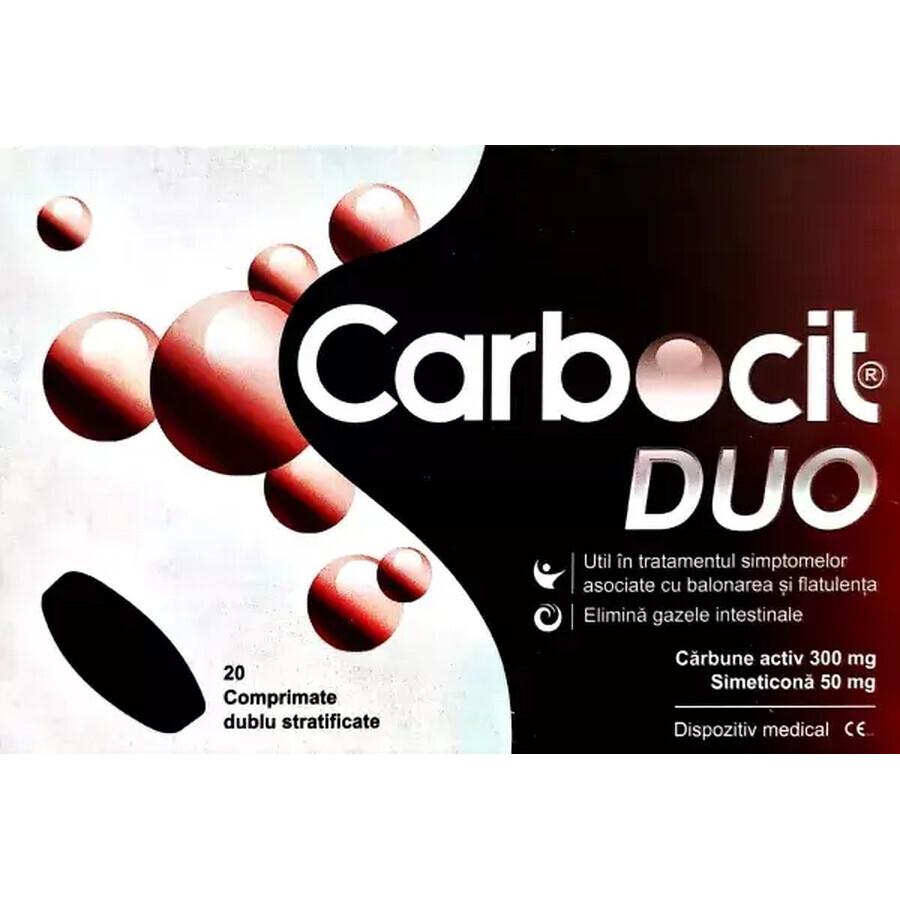 Carbocit Duo, 20 comprimidos, Biofarm