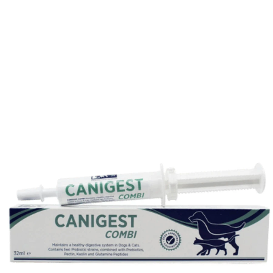 TRM Canigest Combi, XS-XL, sistema digestivo y suplemento probiótico para perros y gatos, frasco, 32ml suspensión oral