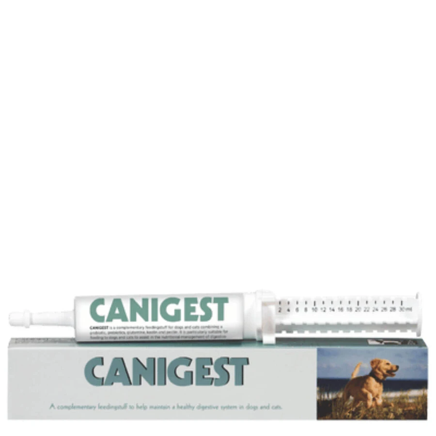 TRM Canigest Oral Paste, XS-XL, Verdauungssystem & probiotische Ergänzung für Hunde und Katzen, Flasche, 15ml Oral Paste