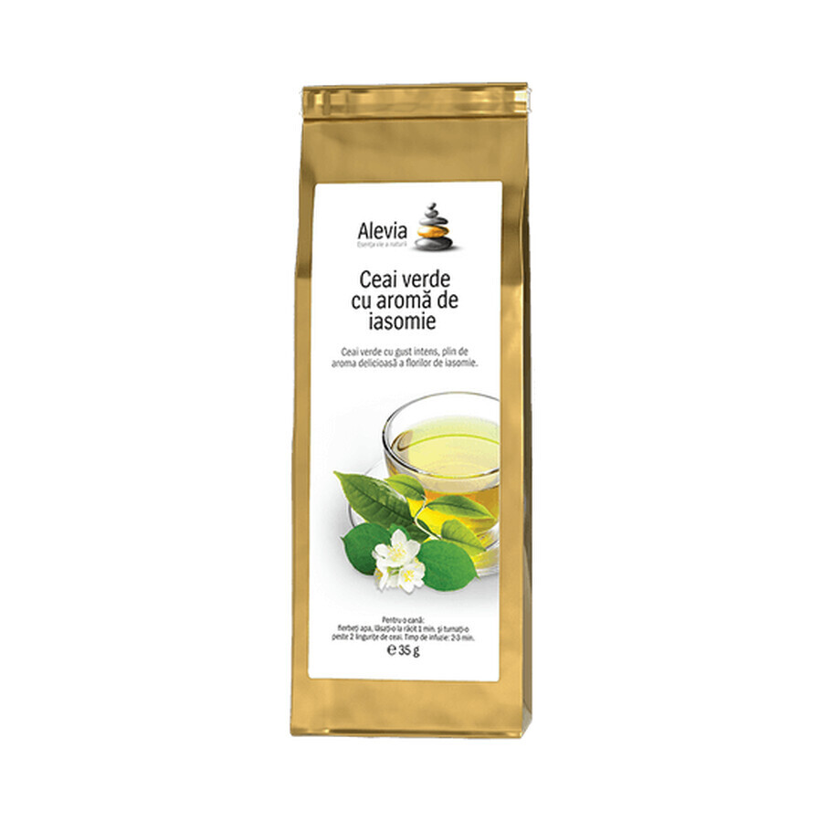 Jasmine-flavoured green tea, 35 g, Alevia