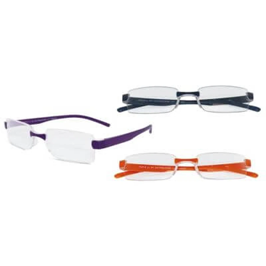 Lunettes de lecture pré-montées Twins silver triple +3.50 dioptries