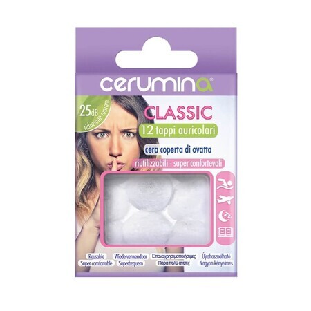 Cerumina CLASSIC - tapones de cera, 12 piezas, Pietrasanta Pharma