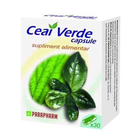 Té verde, 30 cápsulas, Parapharm