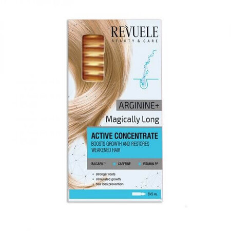 Concentrato attivo per la crescita e la rigenerazione dei capelli, 8x5 ml, Revuele