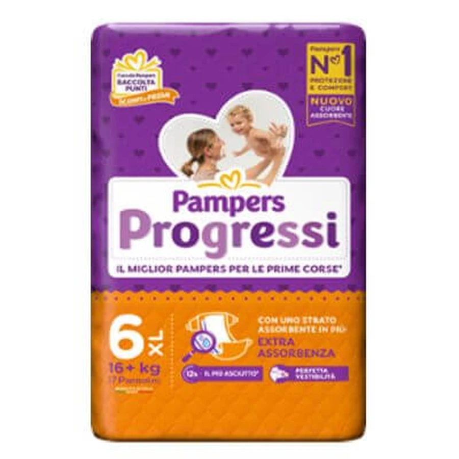 Pampers progres xl 17 bucăți
