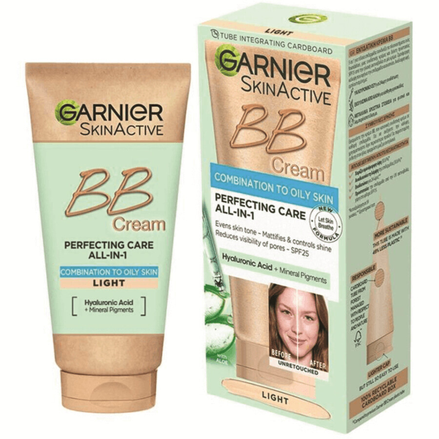 BB Cream with SPF 25 for oily skin Skin Active, Light, 50 ml, Garnier