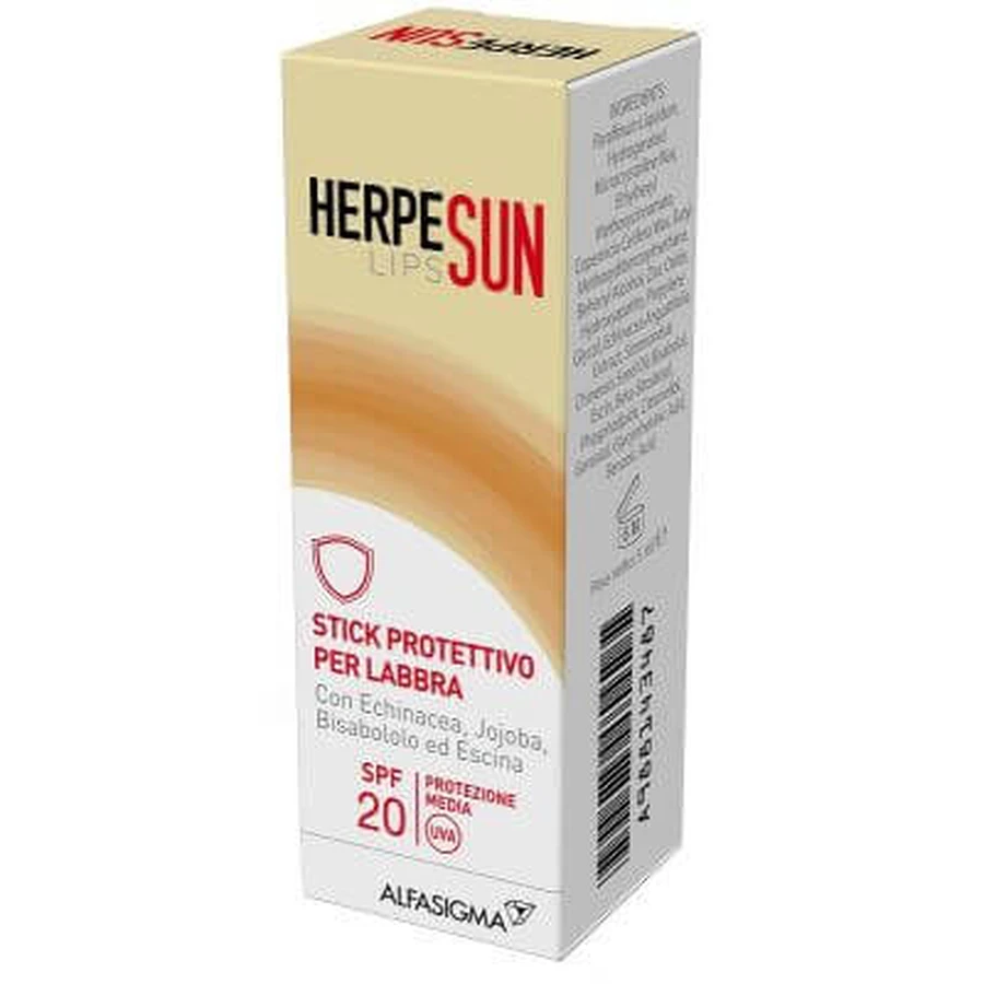 Herpesun stick labbra spf 20 5 ml