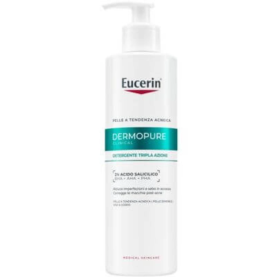 Eucerin dermopure clinical triple action cleanser 400 ml