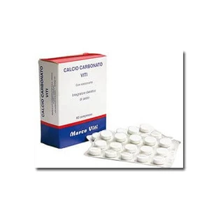 Viti di carbonato di calcio 60 compresse