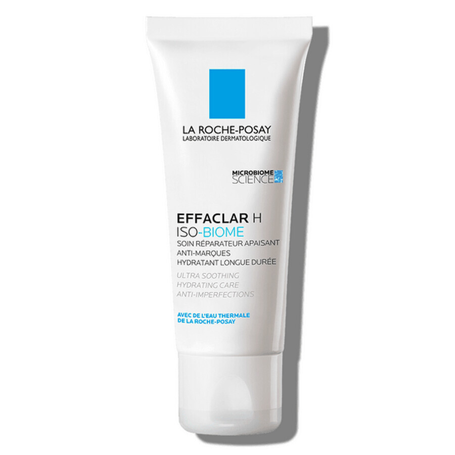 La Roche-Posay Effaclar H Iso-Biome crème hydratante et apaisante pour peaux grasses et fragiles, 40ml