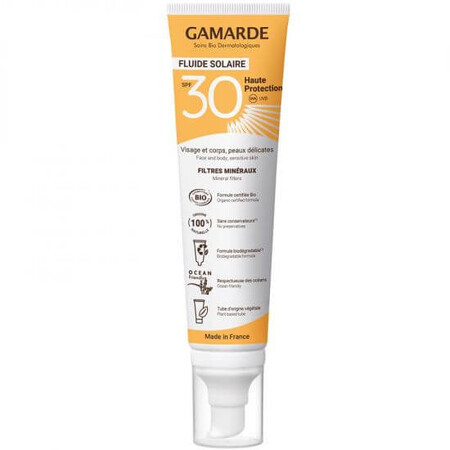 Crema de protección solar con SPF30, 100 ml, Gamarde