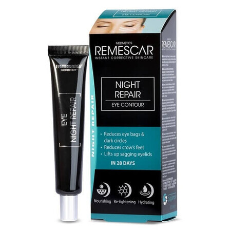 Crema de noche reparadora contorno de ojos, 20 ml, Remescar