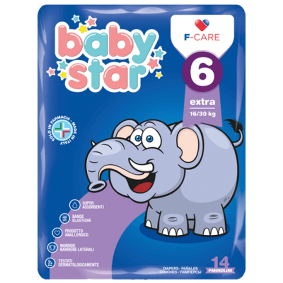 Babystar scutec 16/30kg t6 14 bucăți