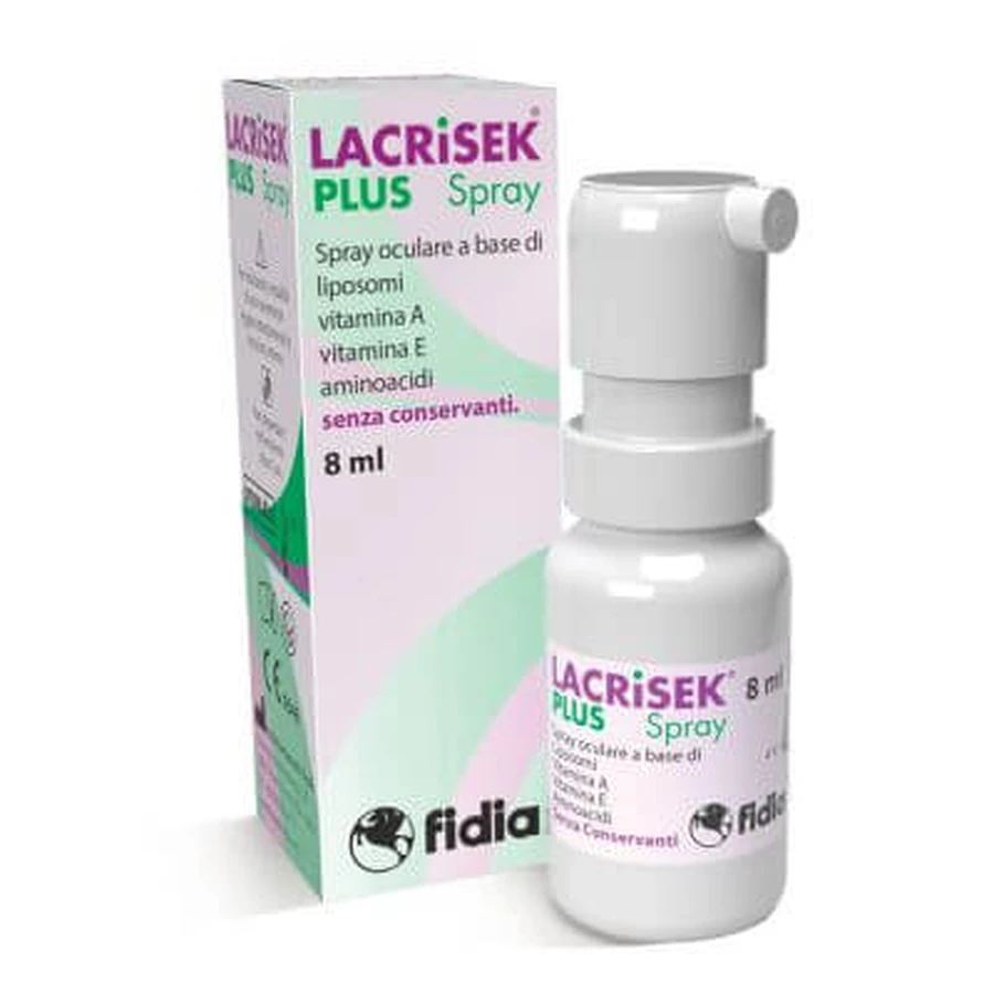 Lacrisek plus solución oftálmica spray sin conservante 8 ml