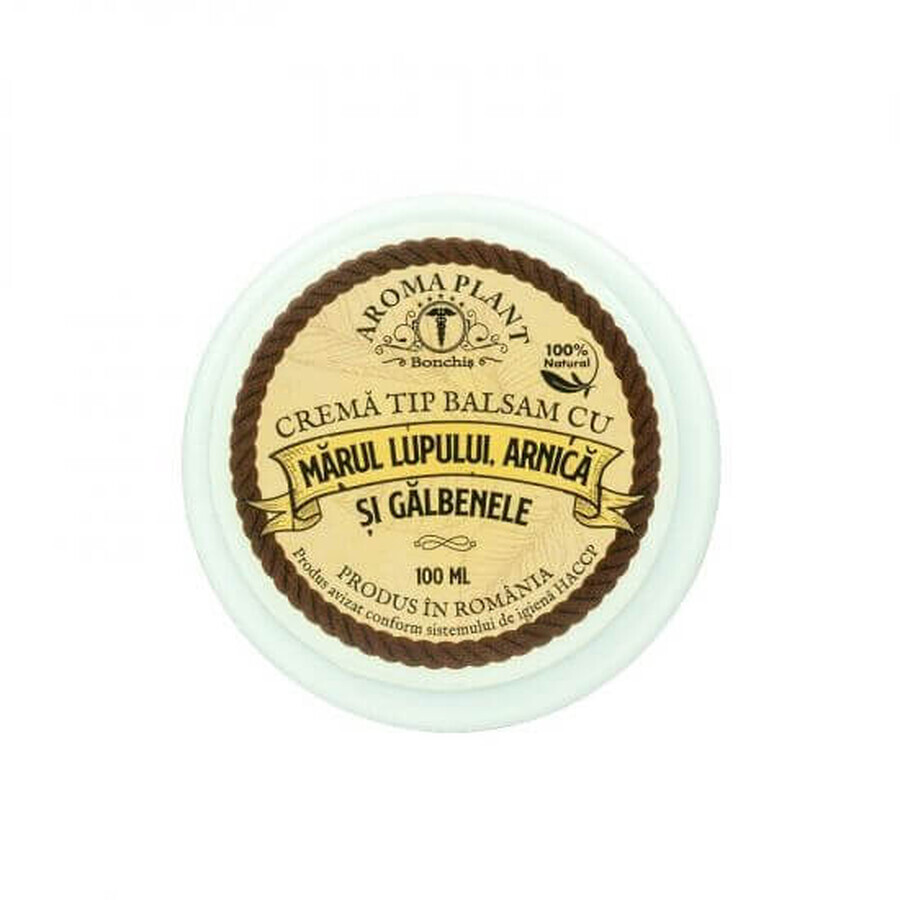 Crema tip balsam cu marul lupului, arnica si galbenele, 100 ml, Aromaplant