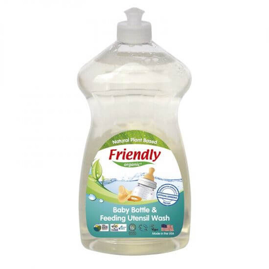 Detergente ecológico para biberones y lavavajillas, 739 ml, Friendly Organic