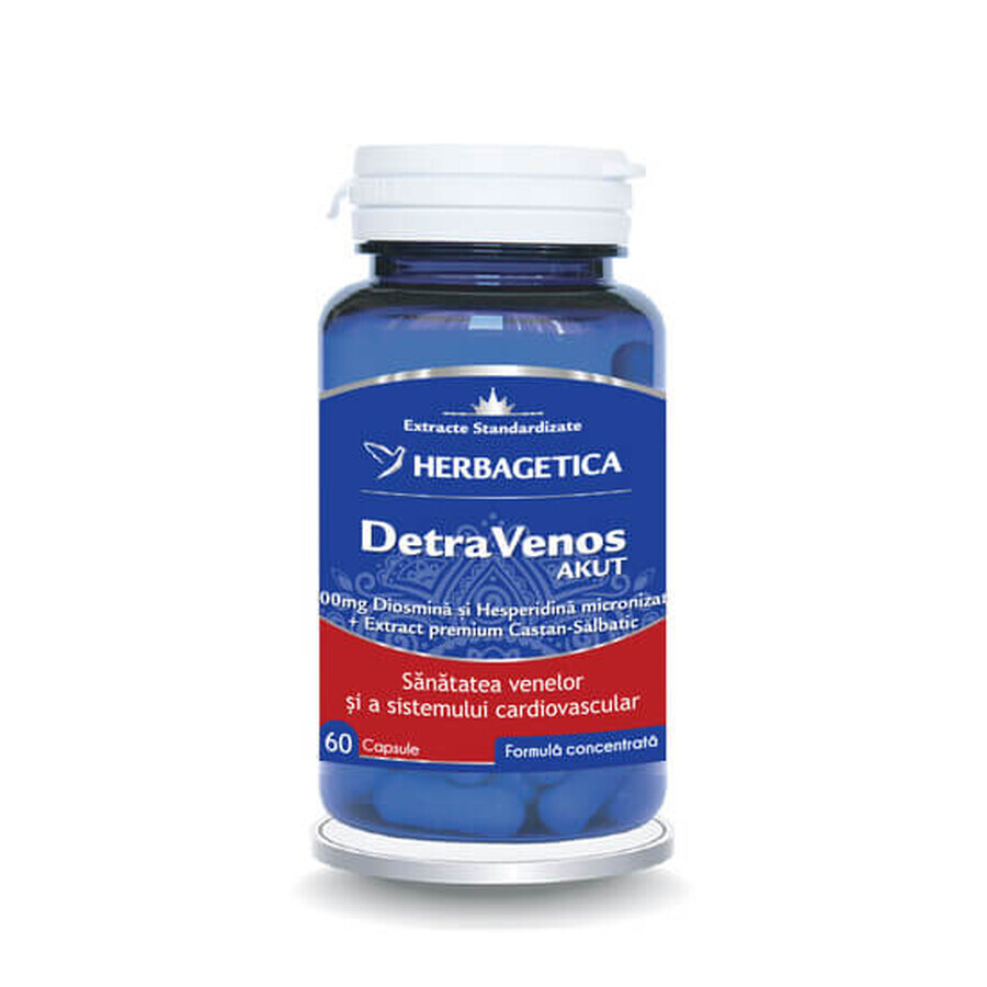 DetraVenos Akut, 60 capsules, Herbagetica