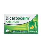 Dicarbocalm antiácido, 30 comprimidos masticables, Sanofi