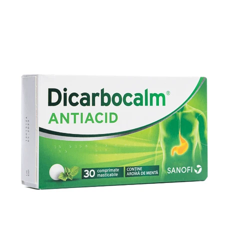 Dicarbocalm Antiacid, 30 comprimidos masticables, Sanofi