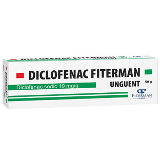 Diclofenaco pomada 10 mg/g, 50 g, Fiterman