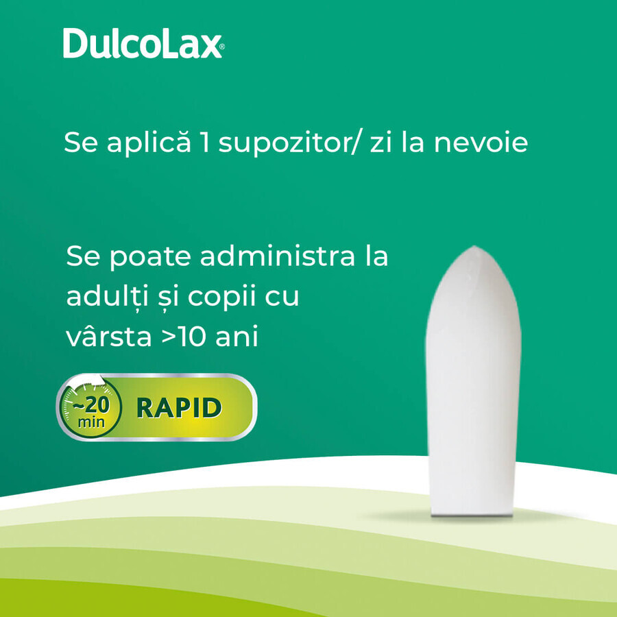 Dulcolax, 10 mg, 6 supozitoare, Sanofi