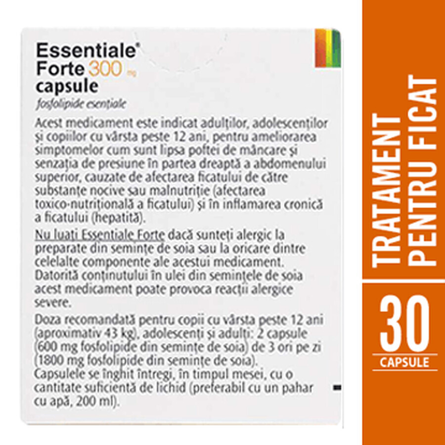 Essentiale Forte, 300 mg, 30 capsules, Sanofi