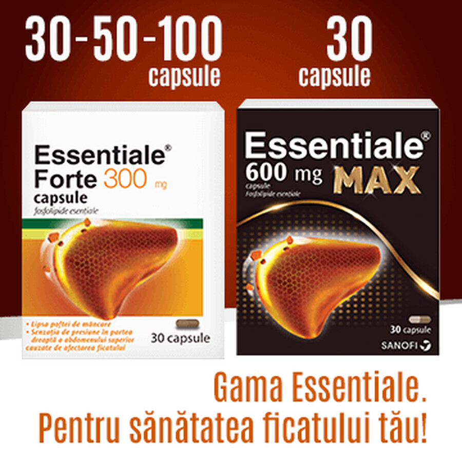 Essential MAX 600 mg, 30 cápsulas, Sanofi