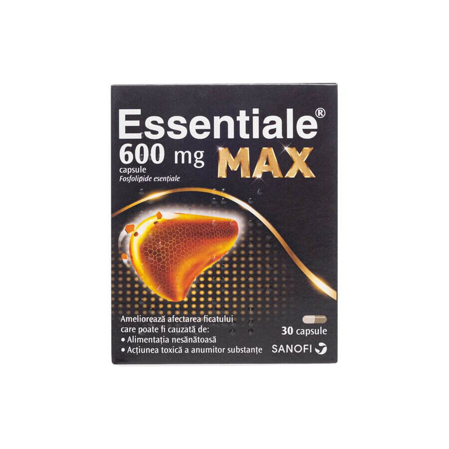 Essentiale MAX 600 mg, 30 capsule, Sanofi