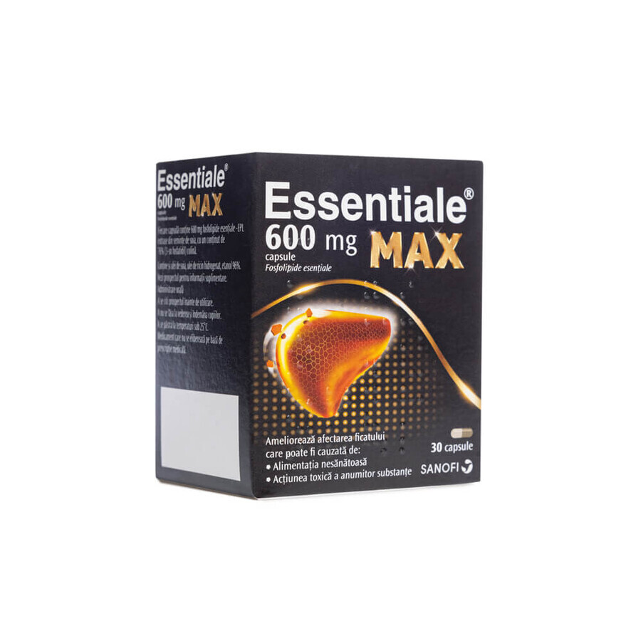 Essential MAX 600 mg, 30 cápsulas, Sanofi