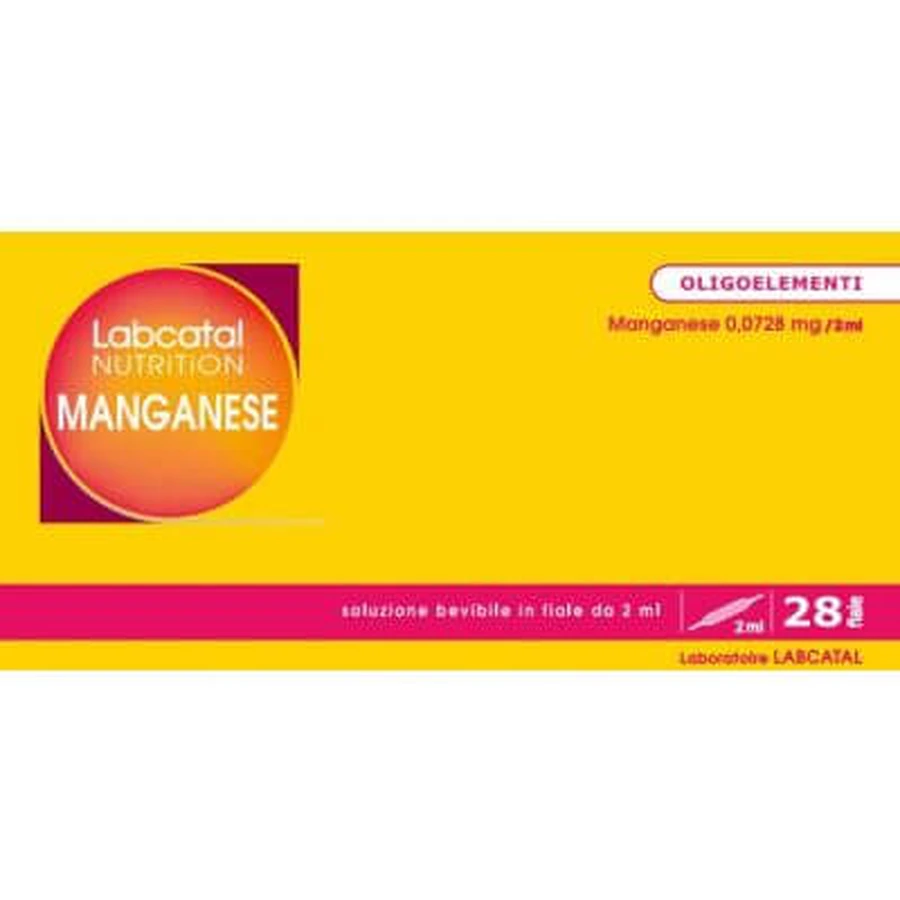Labcatal manganèse nutrition 28 ampoules 2 ml