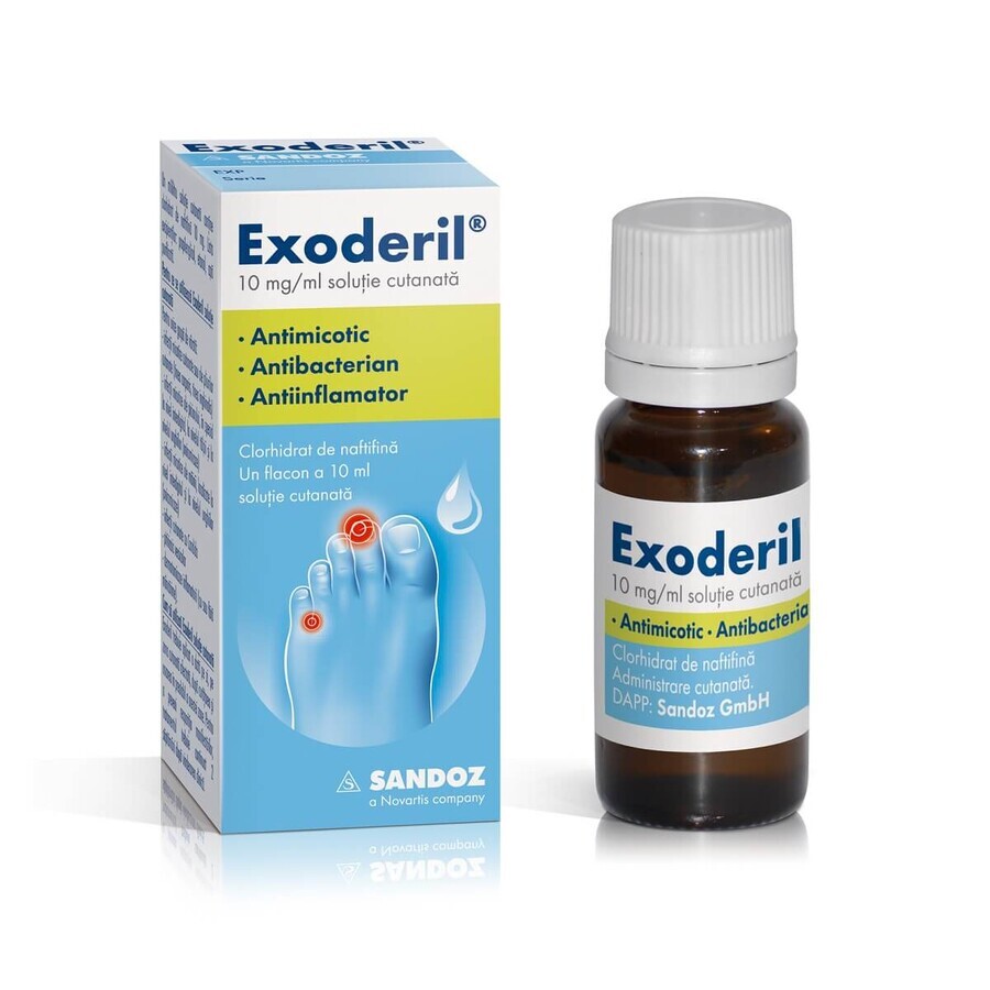 Exoderil solutie 10 mg/ml, 10 ml, Sandoz