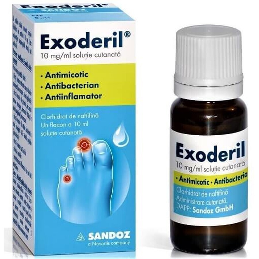 Exoderil solución cutánea, 20 ml, Sandoz