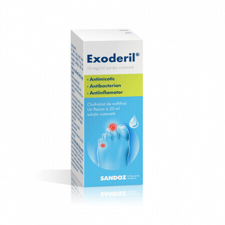 Exoderil soluzione cutanea, 20 ml, Sandoz