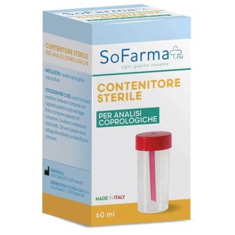 Collecteur de matières fécales 60 ml sofarmapiu'