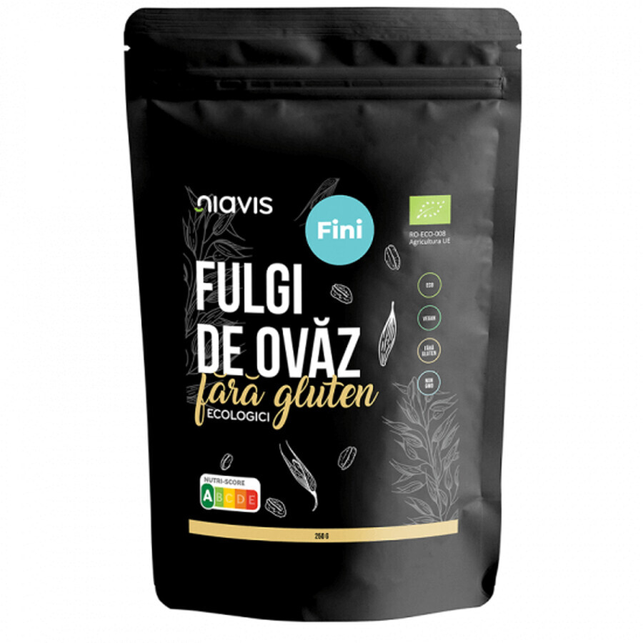 Copos de Avena Ecológicos sin Gluten, 250g, Niavis