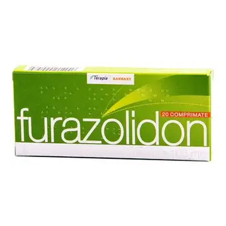 Furazolidon 100mg, 20 comprimidos, Terapia