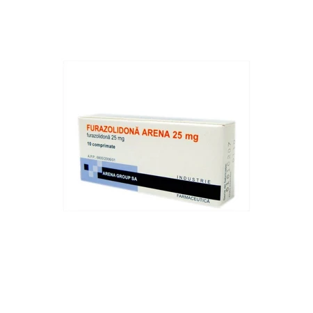 Furazolidone Arena 25 mg, 10 tabletek, Arena Group: ceny i cechy