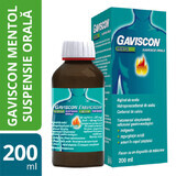Gaviscon Menthol orale suspensie, 200 ml, Reckitt Benckiser Healthcare