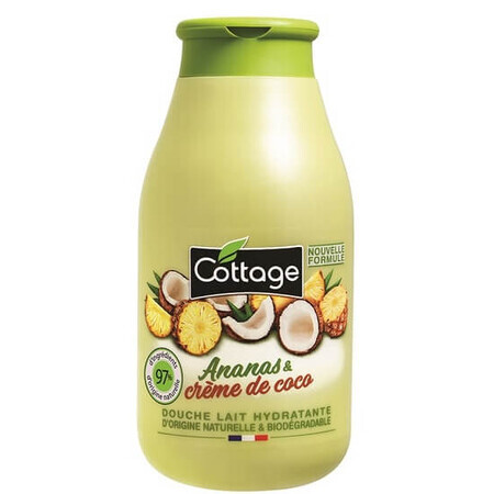 Gel de Ducha Hidratante Crema de Piña y Coco, 250 ml, Cottage