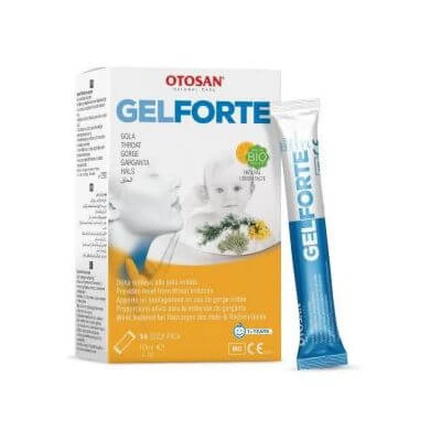 Otosan gel para la garganta forte 14 stick pack 10 ml
