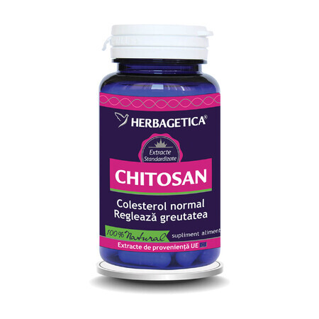 Chitosan, 60 cápsulas, Herbagetica