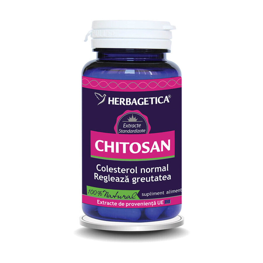 Chitosan, 60 capsules, Herbagetica