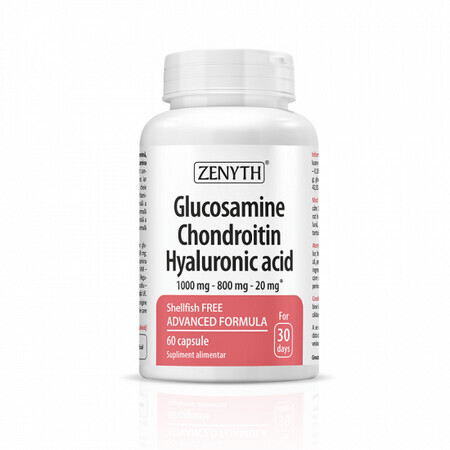 Glucosamine, Chondroitin, Hyaluronic Acid, 60 capsule, Zenyth