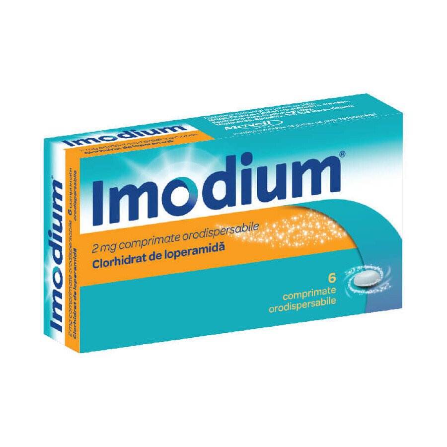 Imodium 2 mg, 6 comprimidos bucodispersables, Johnson &amp; Johnson